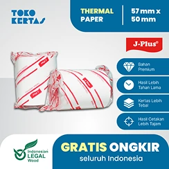 J-PLUS - Thermal Paper Roll Ukuran 57x50 Kertas Struk Kertas Kasir