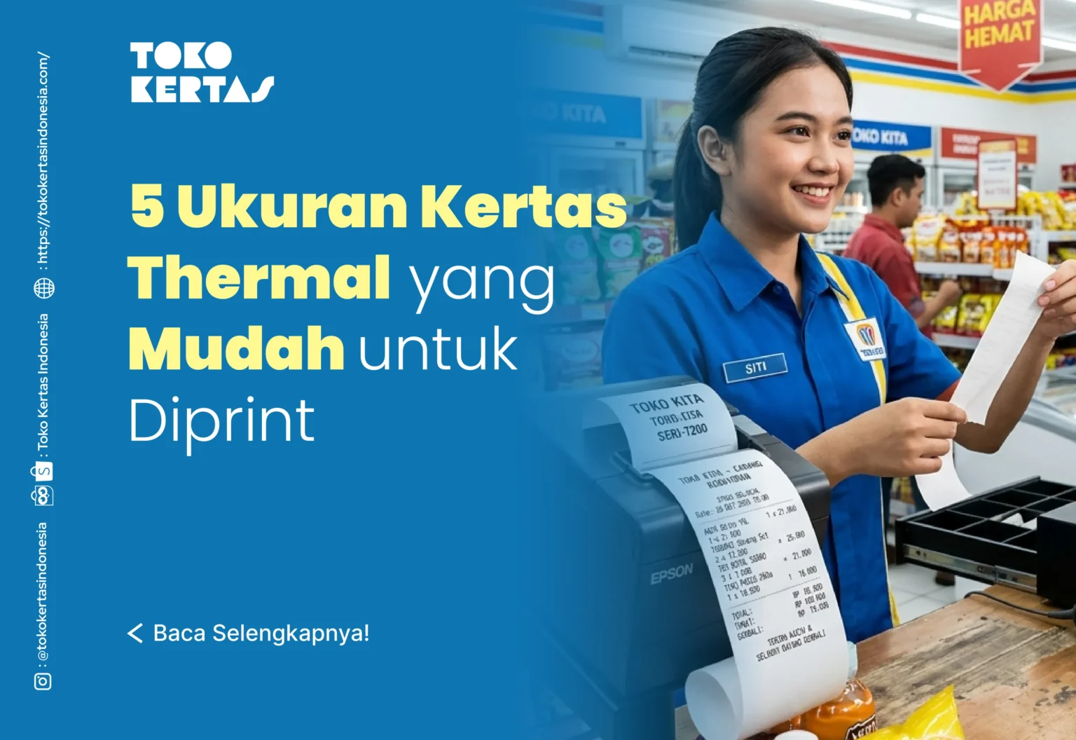 5 Ukuran Kertas Thermal yang Mudah untuk Diprint
