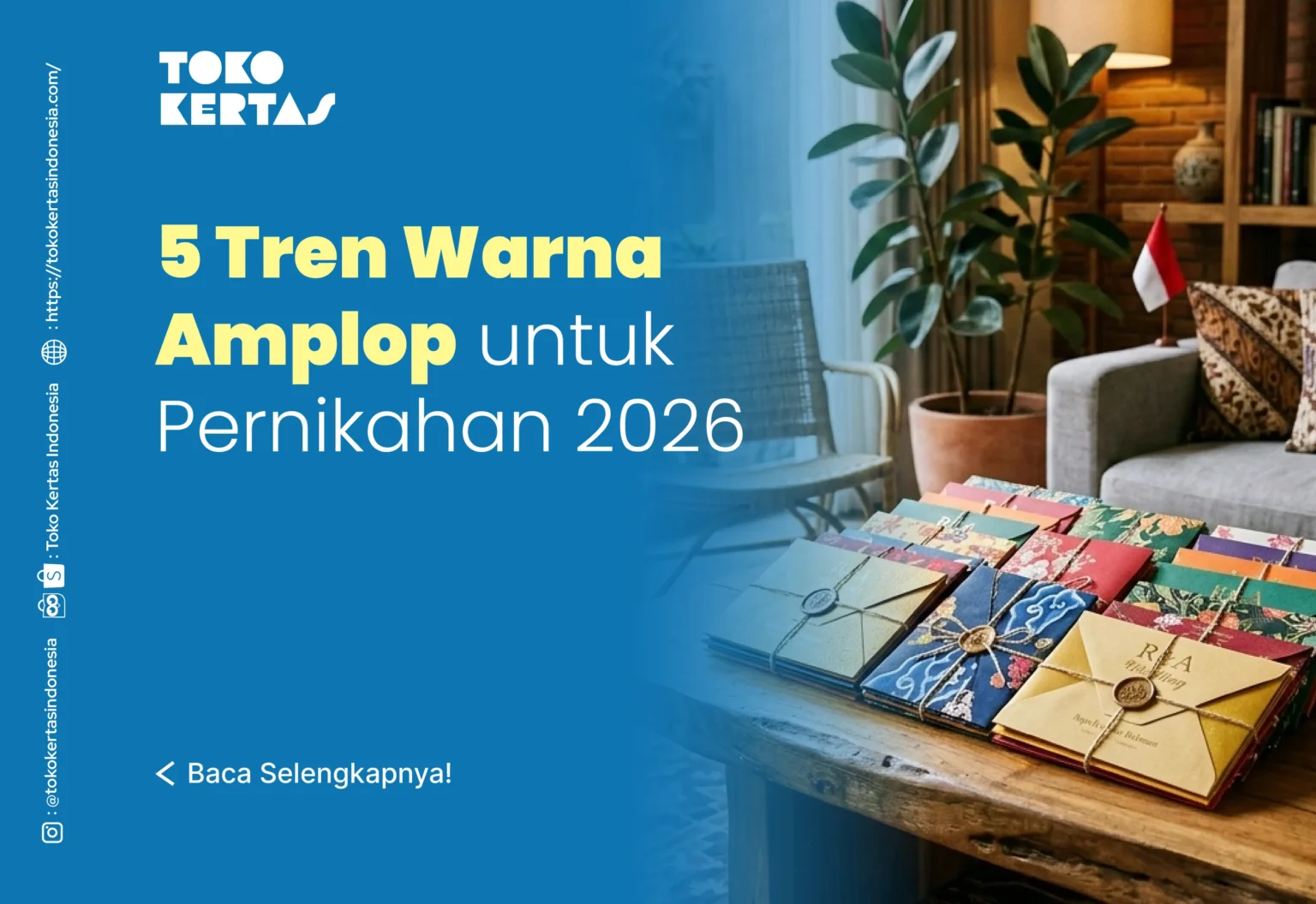 5 Tren Warna Amplop untuk Pernikahan 2026