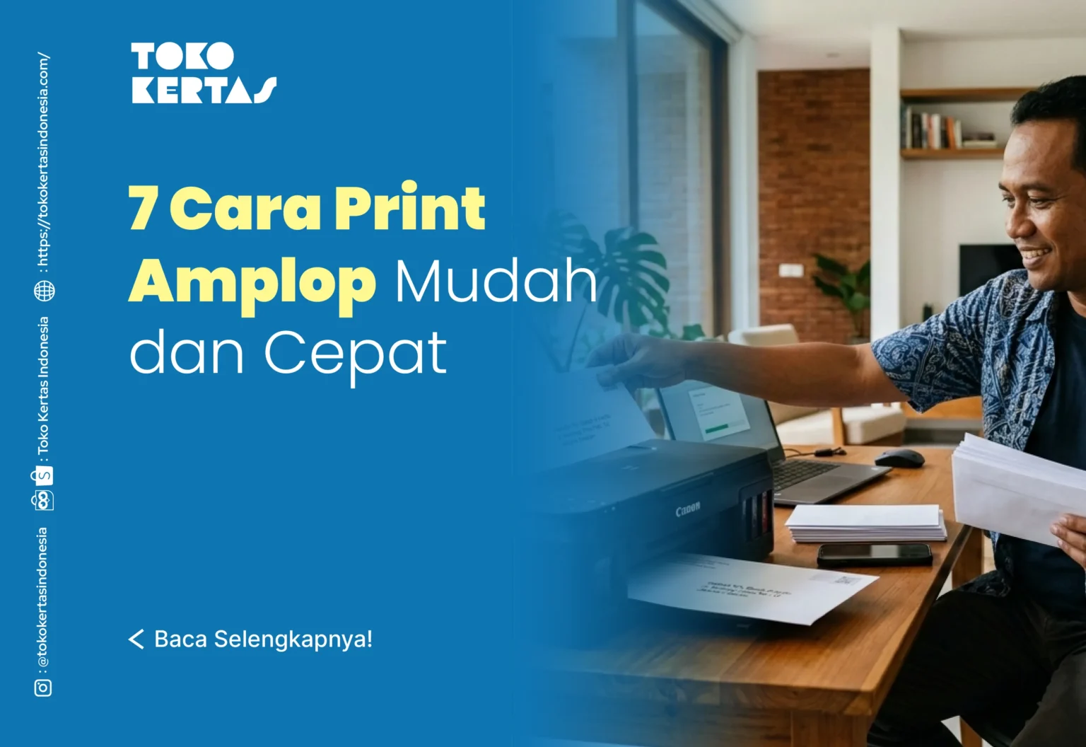 7 Cara Print Amplop Mudah dan Cepat