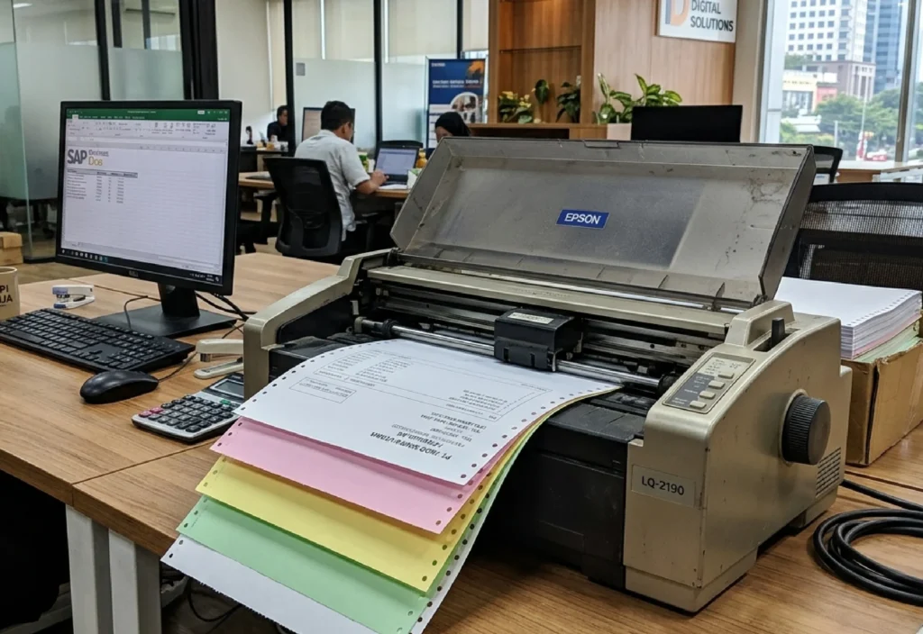 Kertas Continuous Form 4 Ply