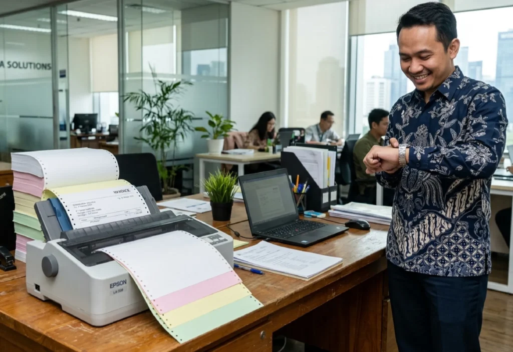 Kertas Continuous Form 4 Ply
