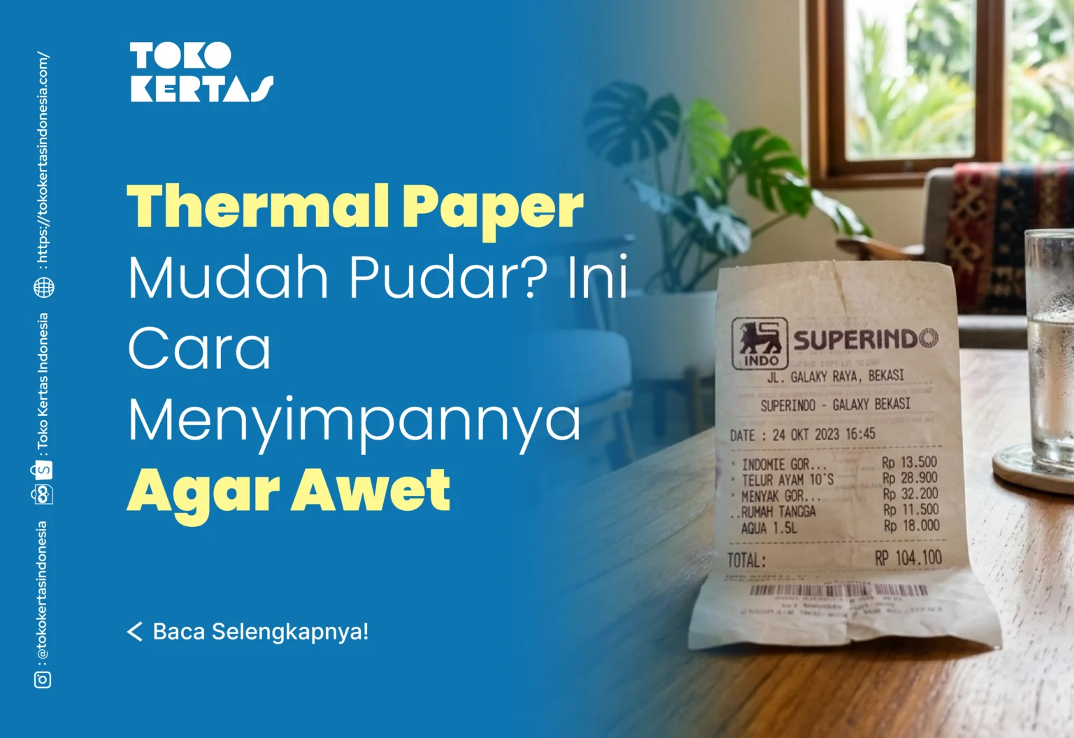Thermal Paper Mudah Pudar? Ini Cara Menyimpannya Agar Awet