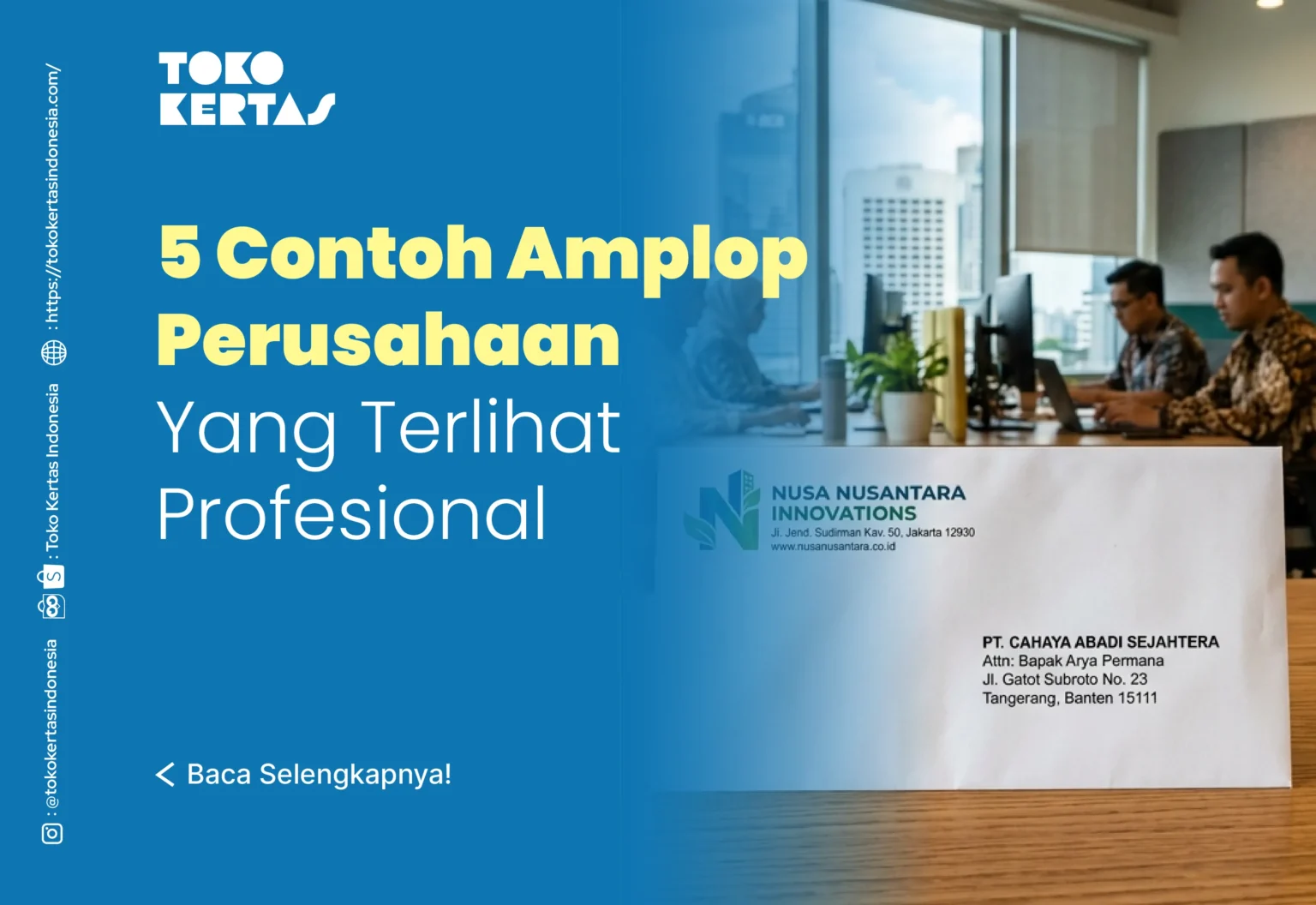 5 Contoh Amplop Perusahaan Yang Terlihat Profesional