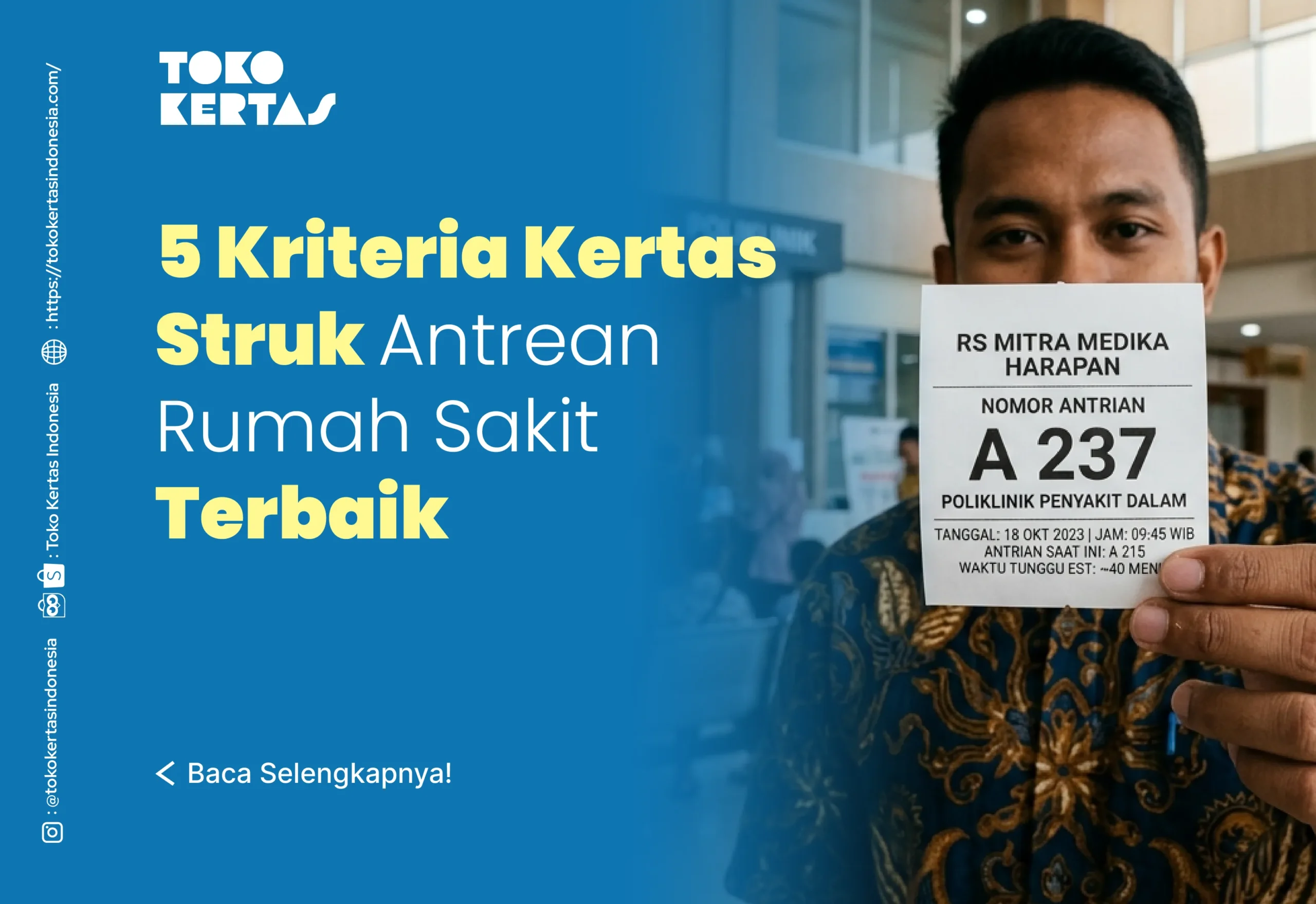 5 Kriteria Kertas Struk Antrean Rumah Sakit Terbaik