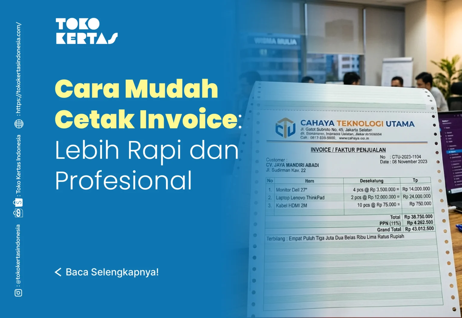 Cara Mudah Cetak Invoice Lebih Rapi dan Profesional