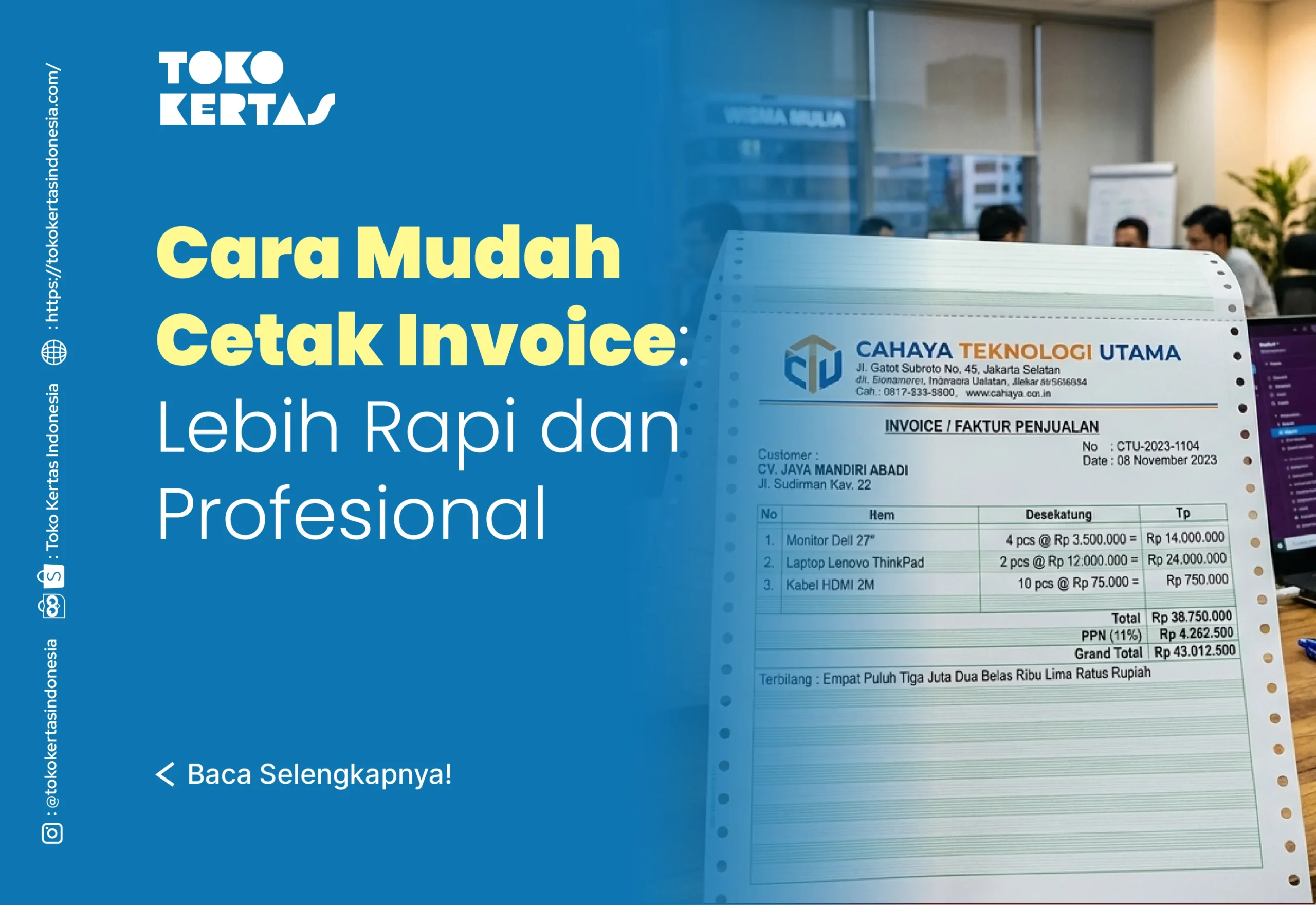 Cara Mudah Cetak Invoice Lebih Rapi dan Profesional