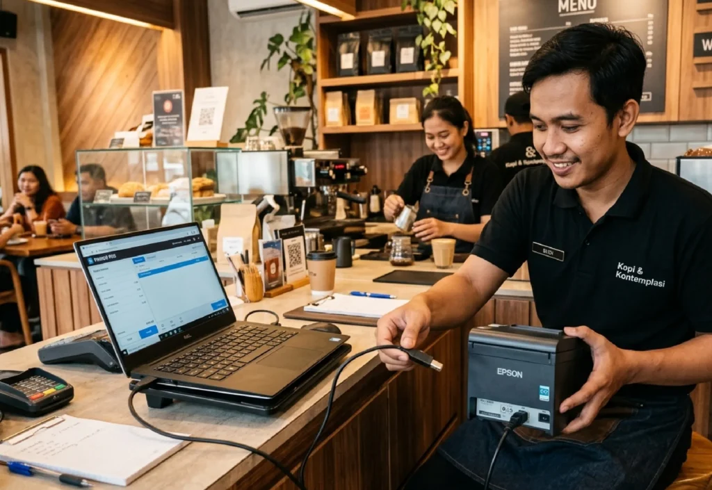 Cara Mudah Menyambungkan Printer Struk Kasir ke Android dan PC