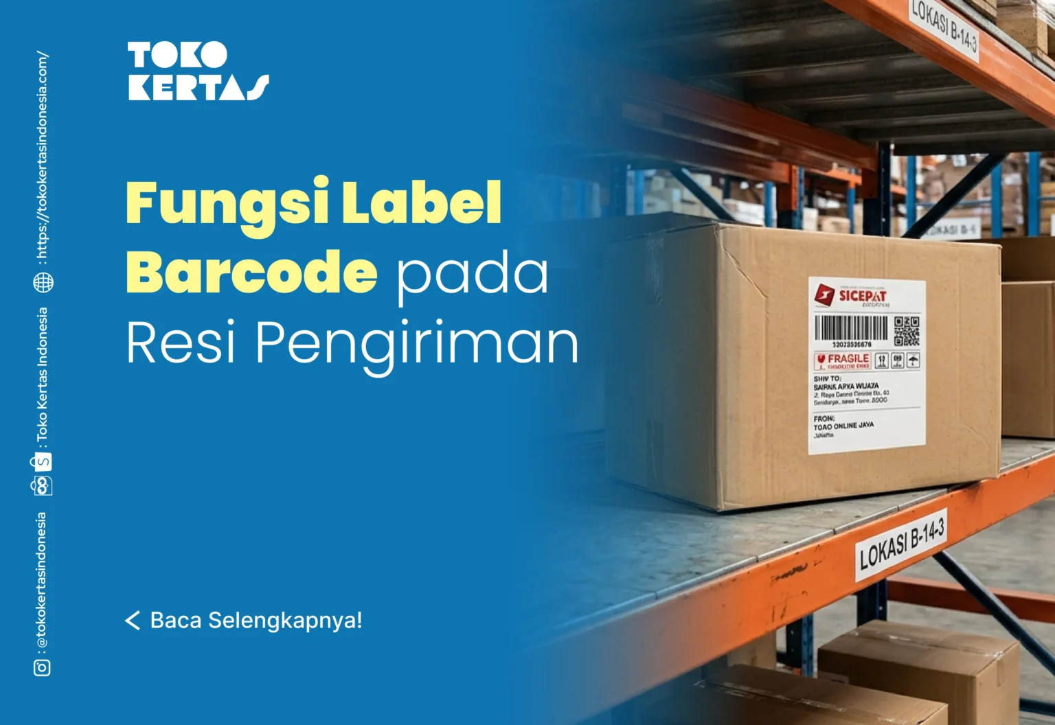 Fungsi Label Barcode pada Resi Pengiriman