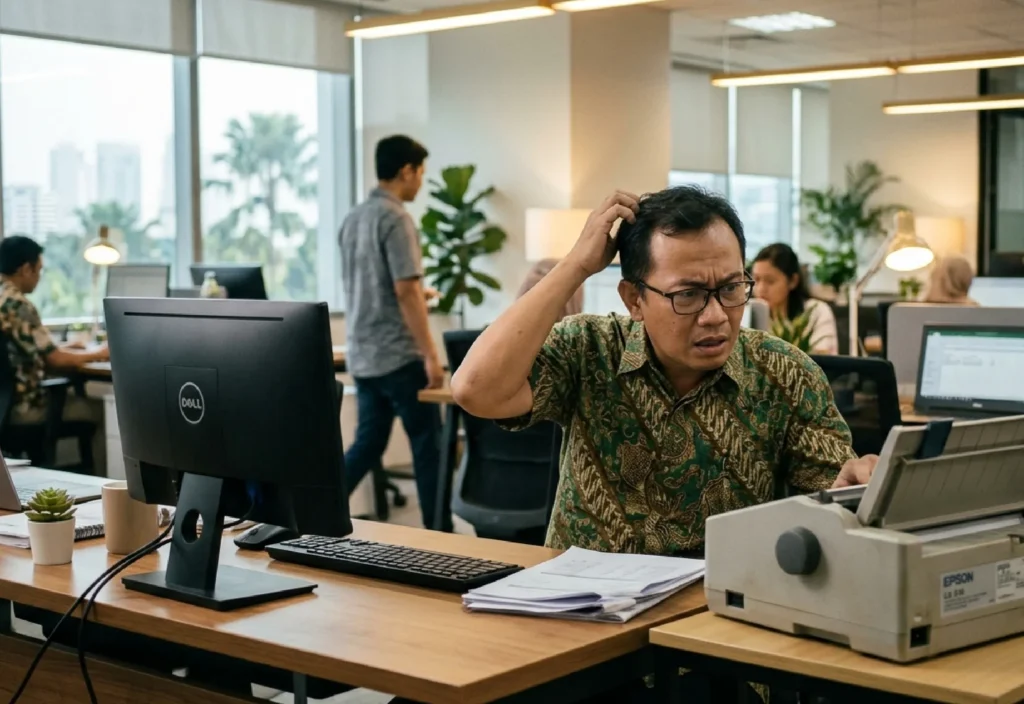 Langkah Mudah Cetak Kertas Continuous Form Bagi Dua