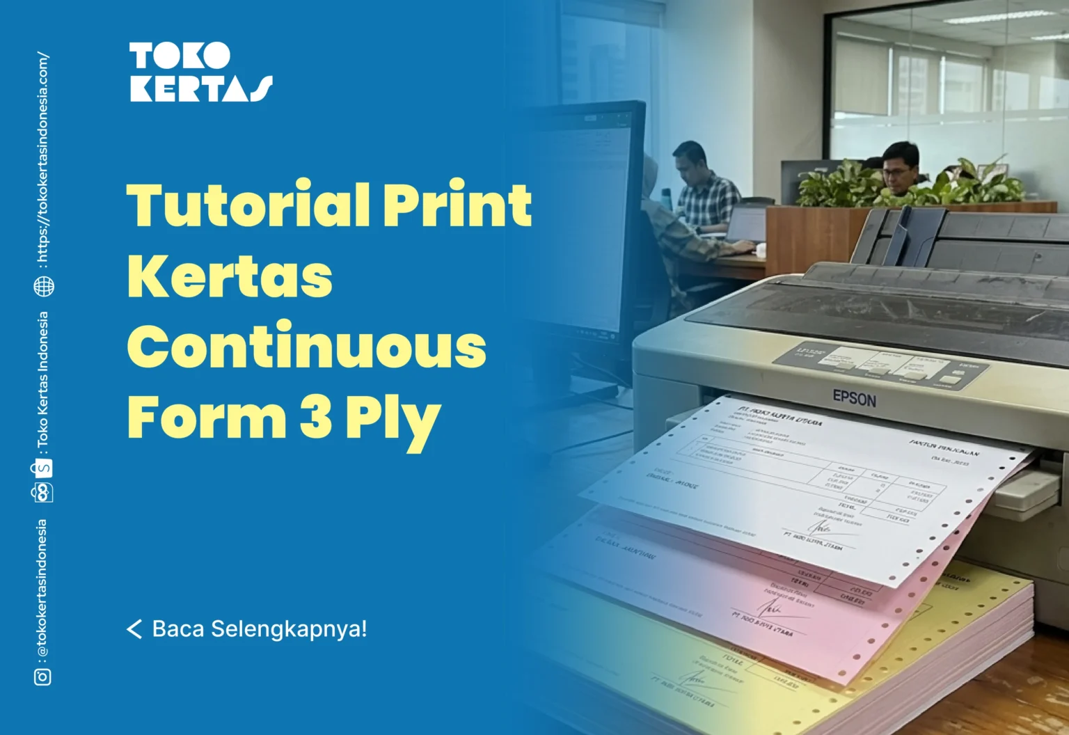 Tutorial Print Kertas Continuous Form 3 Ply