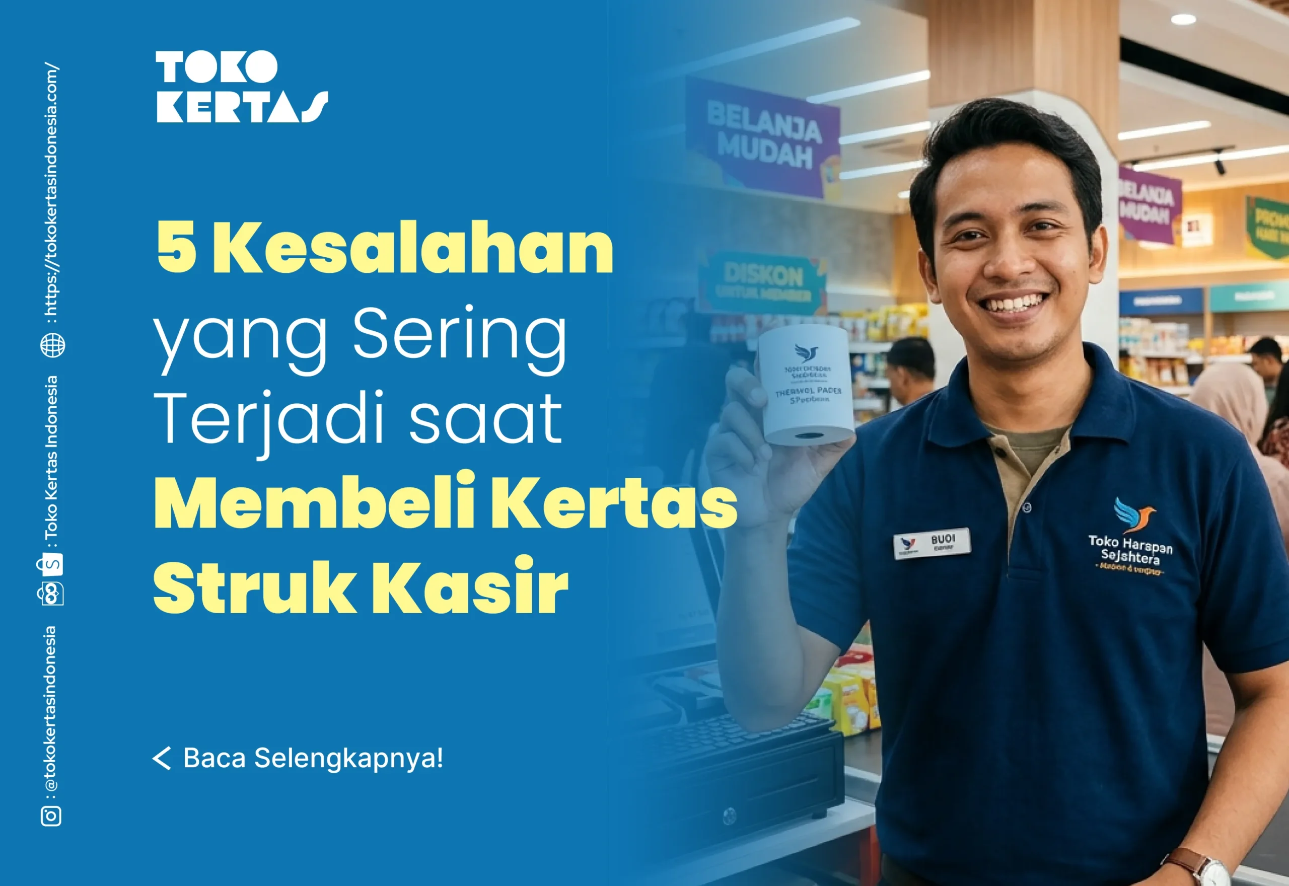 5 Kesalahan yang Sering Terjadi saat Membeli Kertas Struk Kasir