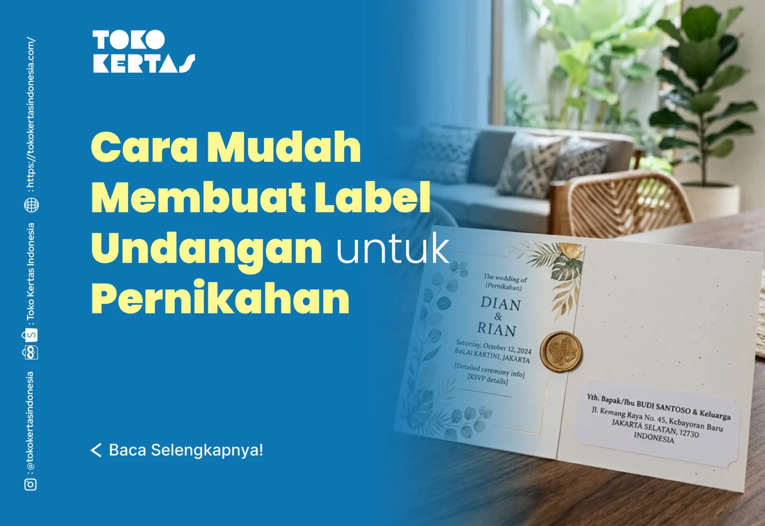 Cara Mudah Membuat Label Undangan untuk Pernikahan