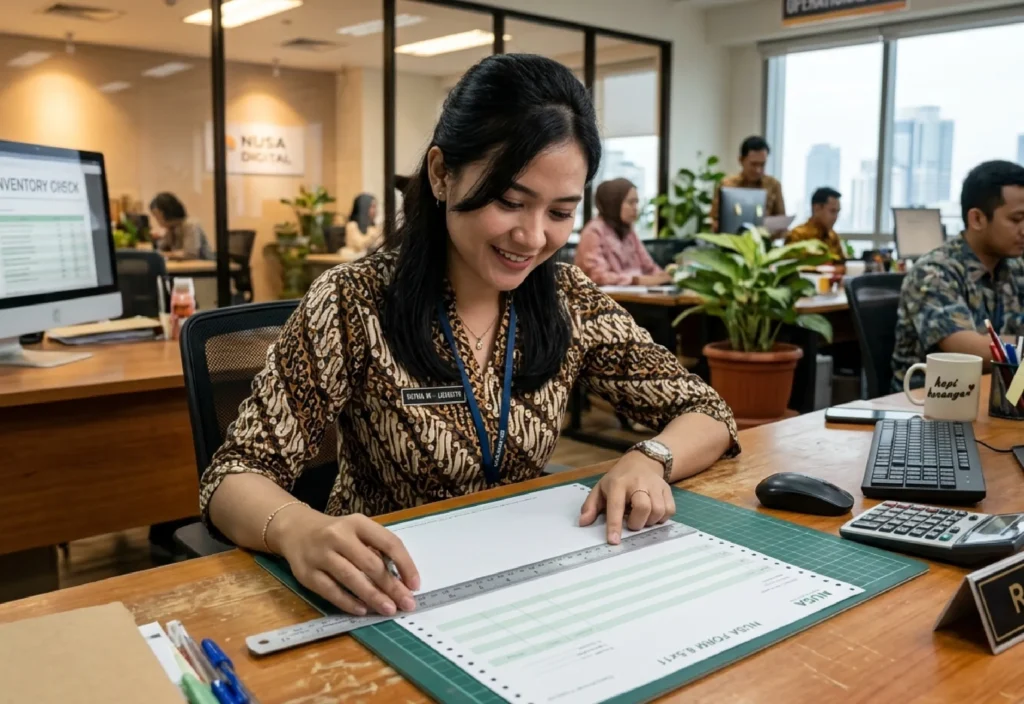Cara Print Kertas Continuous Form Wartel di Printer Dot Matrix