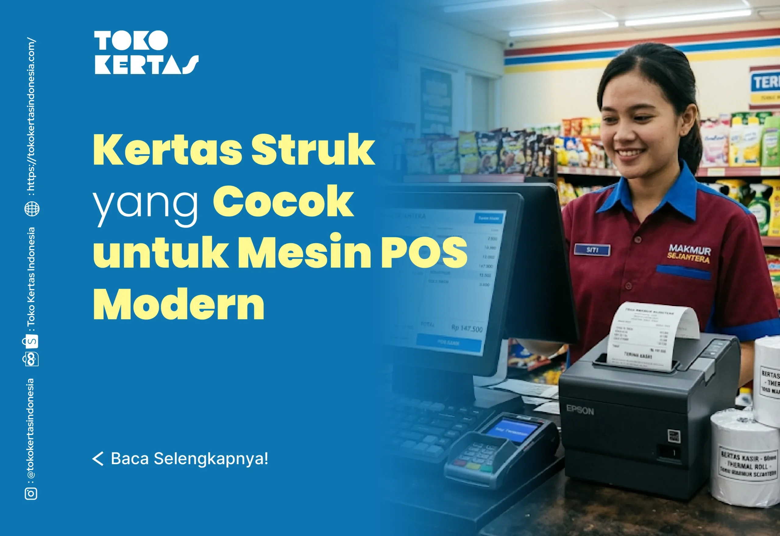 Kertas Struk yang Cocok untuk Mesin POS Modern