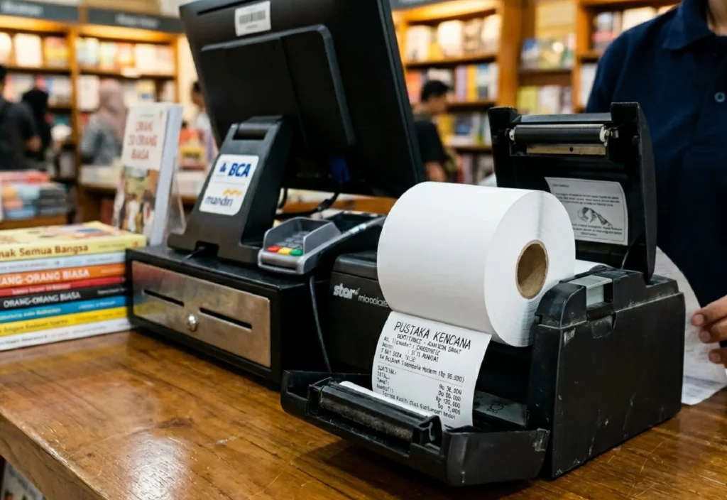 Langkah Mudah Setting Kertas di Printer Thermal 80mm