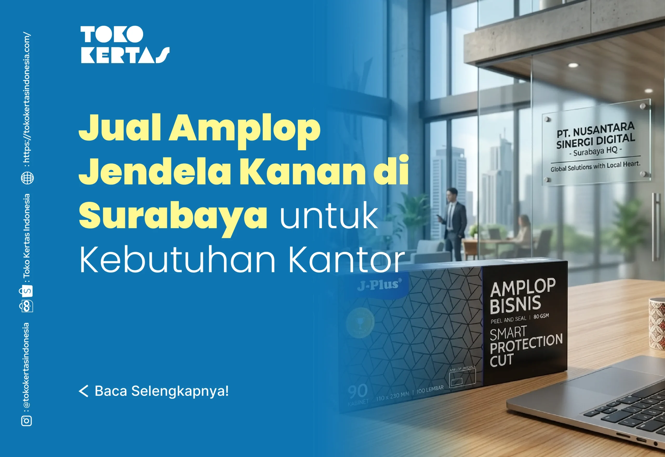 Jual Amplop Jendela Kanan di Surabaya untuk Kebutuhan Kantor