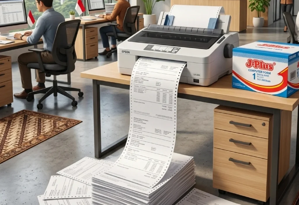 Jual Kertas Continuous Form 1 Ply Jakarta, Harga Grosir Distributor