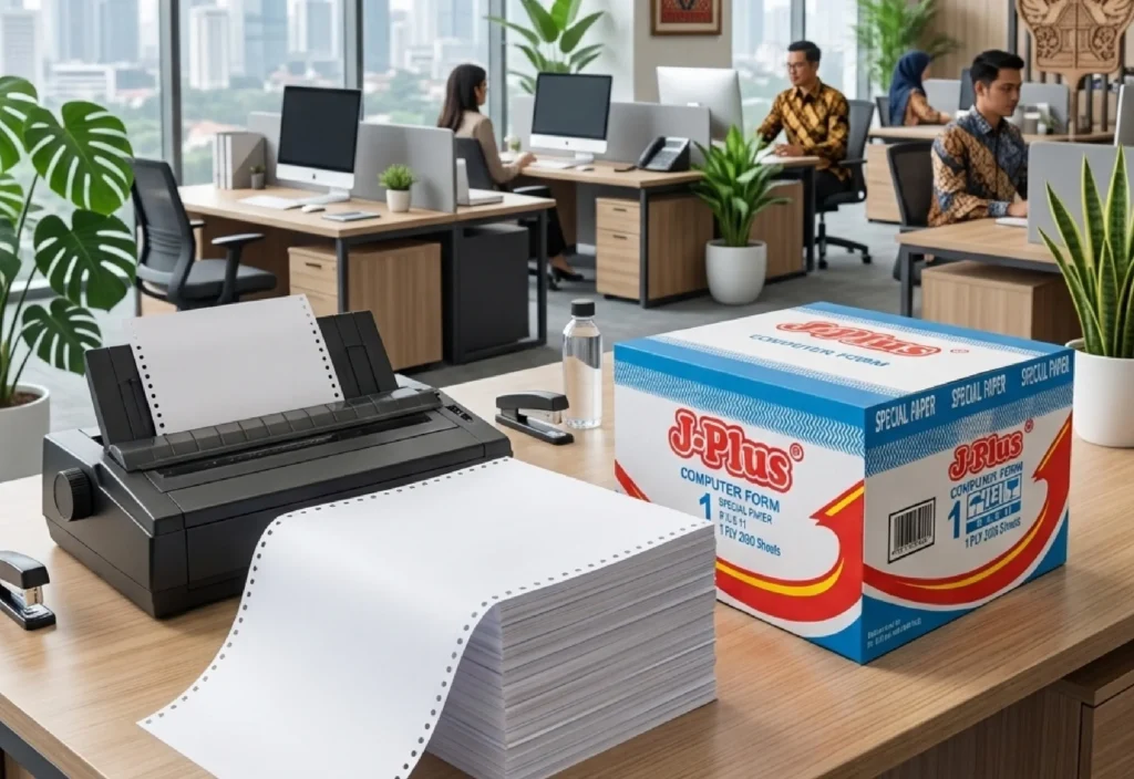 Jual Kertas Continuous Form 1 Ply Jakarta, Harga Grosir Distributor