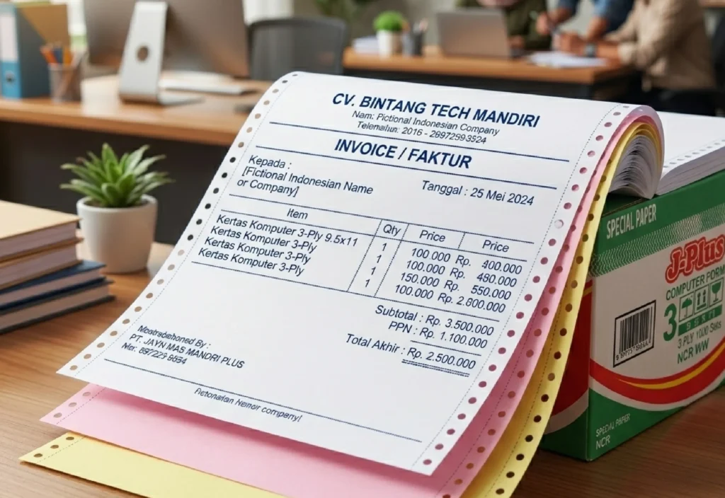 Jual Kertas Continuous Form 3 Ply di Surabaya, Grosir dan Eceran