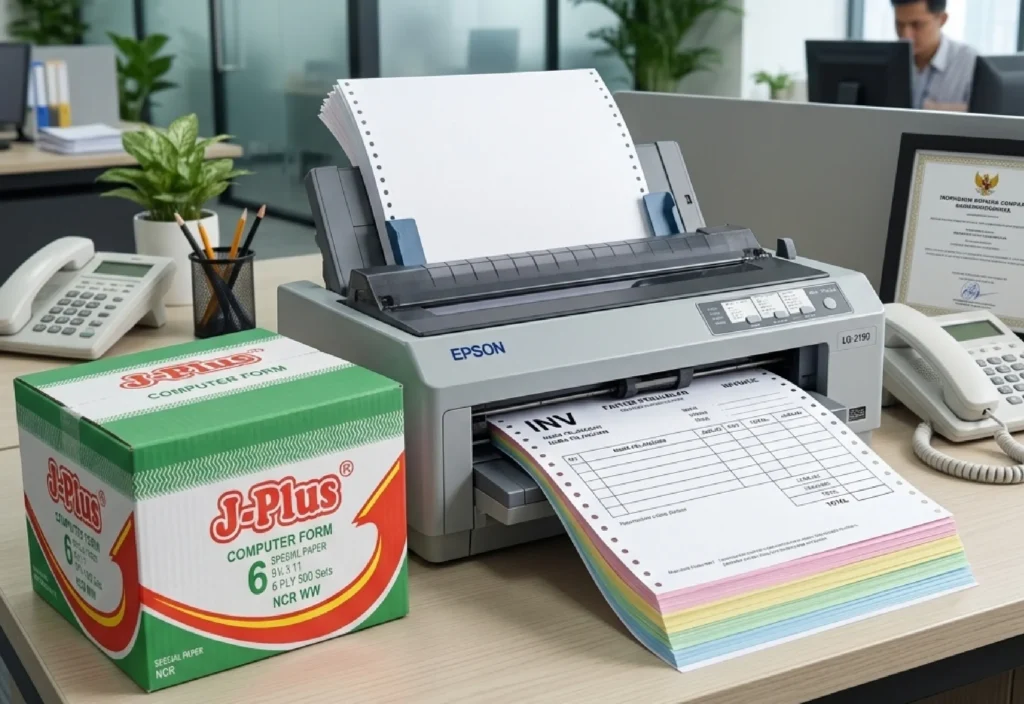 Jual Kertas Continuous Form 6 Ply Surabaya Harga Distributor
