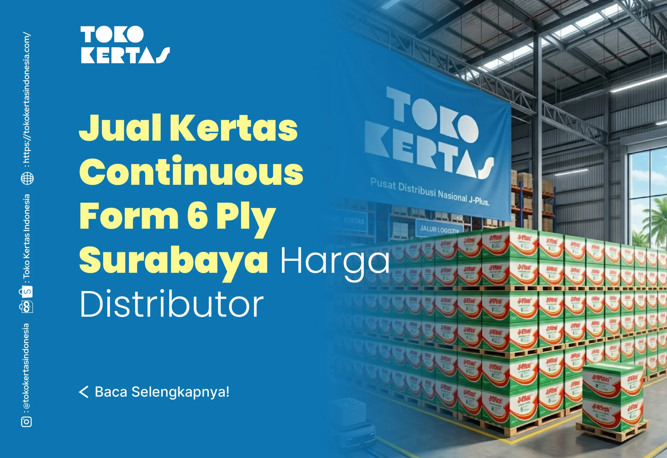 Jual Kertas Continuous Form 6 Ply Surabaya Harga Distributor
