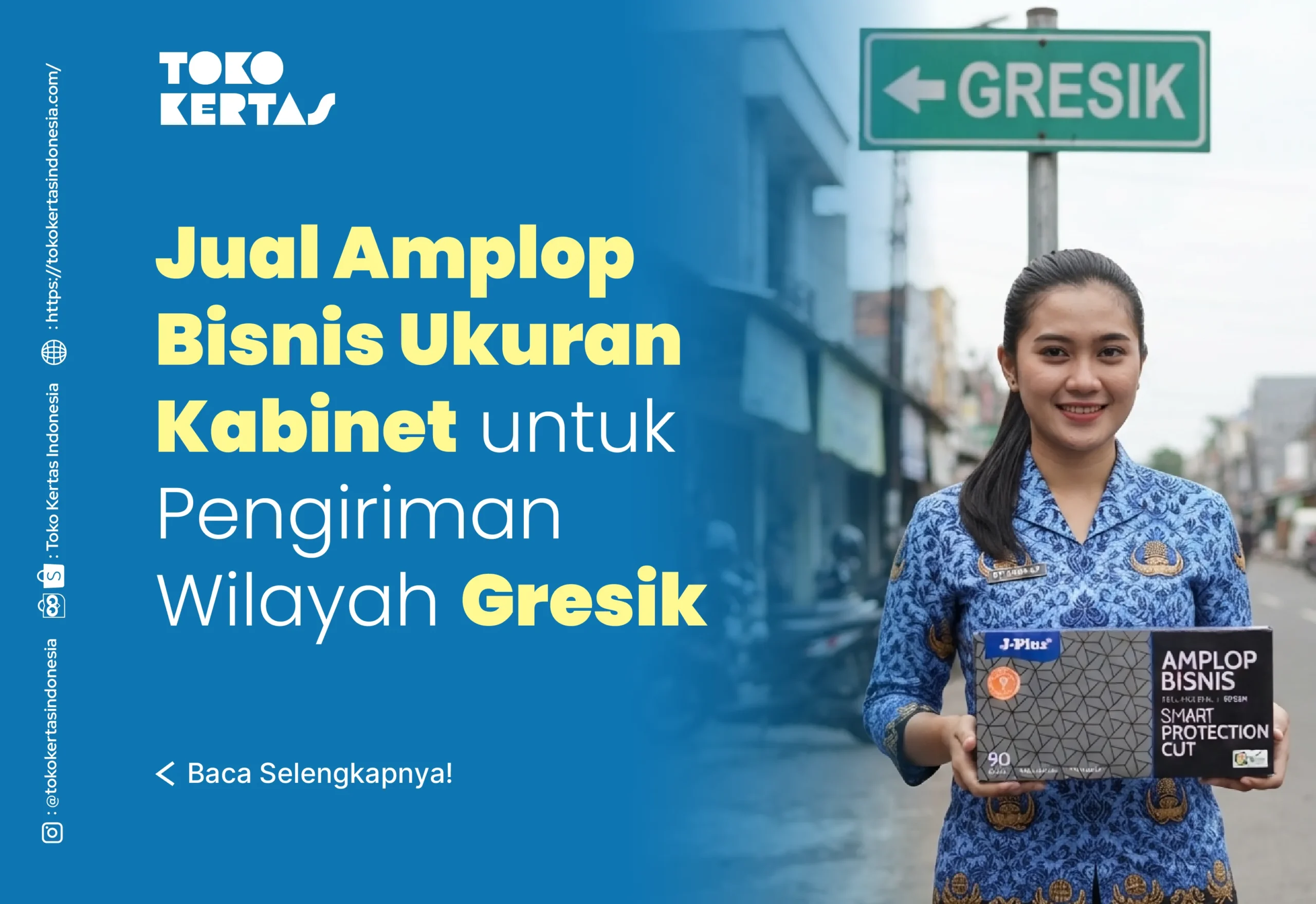 Jual Amplop Bisnis Ukuran Kabinet untuk Pengiriman Wilayah Gresik