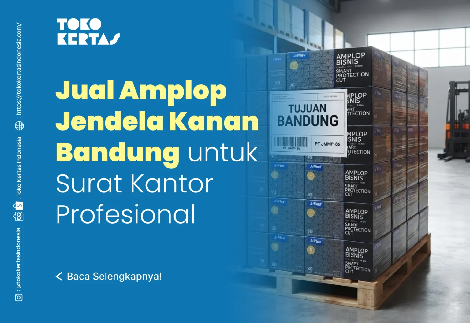 Jual Amplop Jendela Kanan Bandung untuk Surat Kantor Profesional